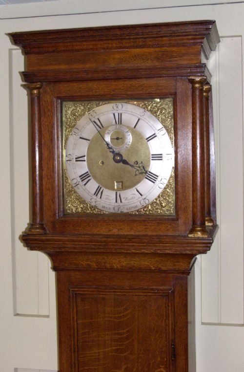 Small Mid 18th Century Oak Longcase Clock